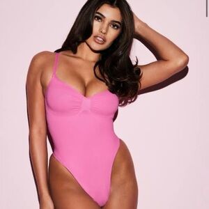 SKIMS Pink Bodysuit